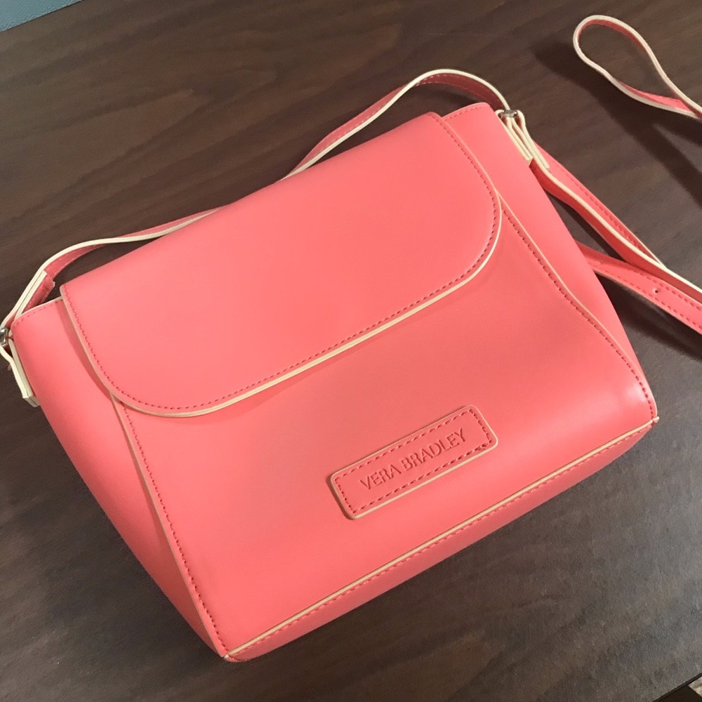 Vera Bradley Vegan Leather Coral Crossbody